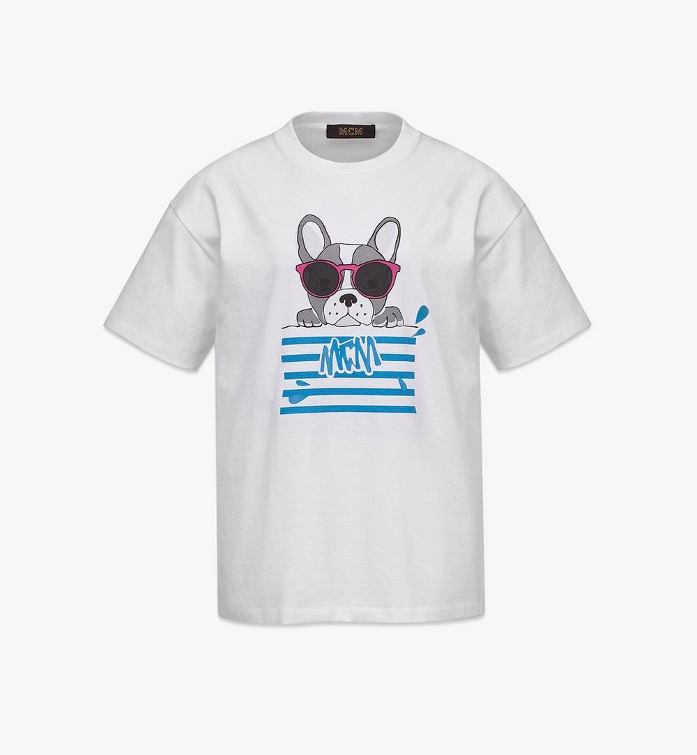T-Shirt MCM Sommer aus Bio-Baumwolle mit „M Pup“-Motiv für Damen 1